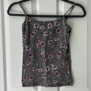 Aeropostale Floral Spaghetti Strapped Tank